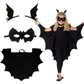 morytrade Bat Cloak Cosplay Halloween Costume, Batman, Vampire, Dracula, 51.2 inches (130 cm)