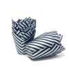 Bakery Direct Black with Silver Stripe Muffin Tulip Wraps Cupcake