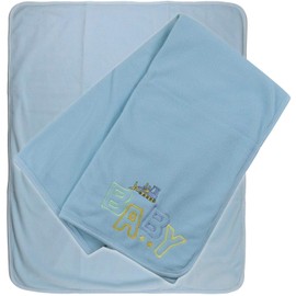 ToBeInStyle Manta de forro polar muy suave y cómoda con diseño dulce, Azul / Patchwork, Talla única