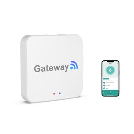 Gavdhe Gateway, Wi-Fi Tuya Gateway, Remote Control Fingerprint Door Lock Wi-Fi Bridge with Tuya Smart, Smart Tuya Hub Compatible with Alexa & Google Home for Voice Control