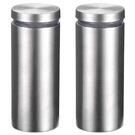 sourcing map Pack of 2 Spacer Screws Advertising Mounting Screws Sign Holder 1 Diameter x 2-3/8 Inch (25 x 60 mm)