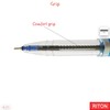 RITON SmoothFlow 10 x 0.7mm Needle Tip BLUE Biro Ball