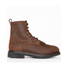 Cody James Men's 8" Mustang Lace-Up Kiltie Waterproof Work Boot Composite Brown 9.5 EE US