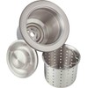 Elkay LKDD 3-1/2" Basket Strainer and Stopper - Stainless Steel