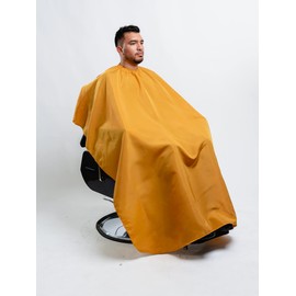 Don Pablo Capa Premium Para Corte De Cabello Repelente al Agua – Peluquería, Barbería, Estilista, Estética y Salón de Belleza (Dorada)