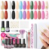 PEACECOLOR Gel Nail Polish Set 12 Colors Gel Polish Kit
