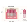 Set De 3 Labiales Glosswater Bálsamo Hidratación Duradera