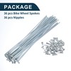 TUCKBOLD Bicycle Spokes Bike Wheel Spokes Silver Tone Nipple 1