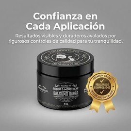 Kit Tratamiento 3 Meses para Barba Escasa y con Huecos | Bálsamo de Crecimiento con 20% Bergamota | Estimulador que Rellena Zonas, Engrosa el Vello Fa