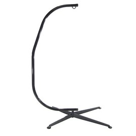 Amazingforless Hammock Chair Stand Only - Metal C-Stand for Hanging Hammock Chair - Indoor or Outdoor Use - Durable 300-Pound Capacity - Black