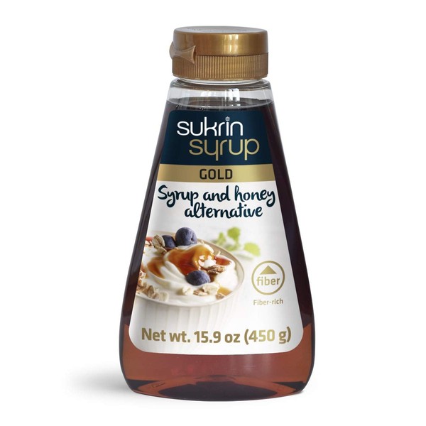 Sukrin Syrup Gold - Honey and Syrup Substitute - Low Carb Syrup - Keto Sugar Alternative - Sugar Free Baking Supplies - 450g (1 lb)