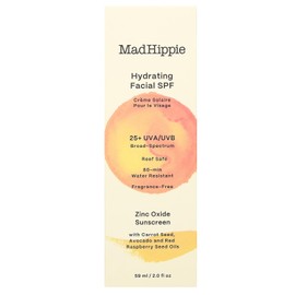 Mad Hippie Mad Hippie Hydrating Facial SPF 25+, Zinc Oxide Sunscreen, Reef-Safe Face Cream, Fragrance-Free, 2 Oz