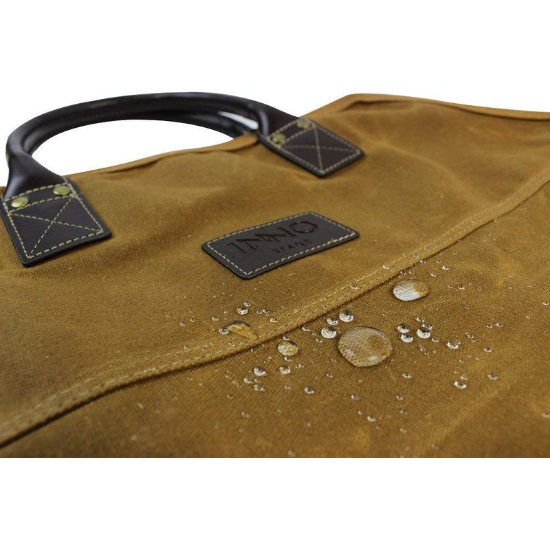 INNO STAGE Heavy Duty Wax Canvas Log Carrier Tote,Large Fire