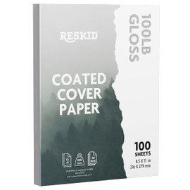 Double-Sided 100lb Gloss Cover Digital C2S Paper – Perfect for Color Laser Printing, Design Proposals, Flyers, Brochures | 8.5 x 11 | 100lb Gloss Cover | Glossy Coated | 100 Sheets