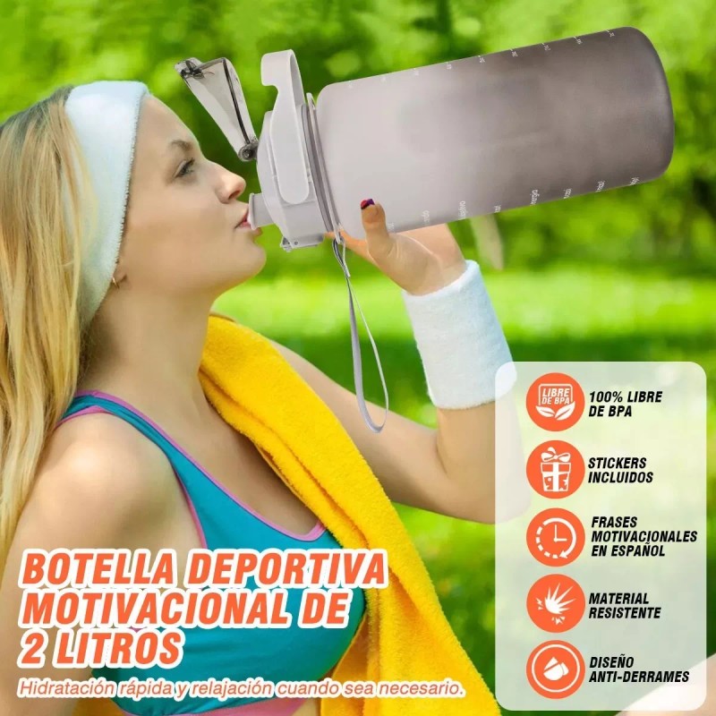 Trixter Botella De Agua Deportiva 2pzs De Pareja Antifugas No