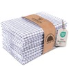 LAYNENBURG Set of 10 Premium Tea Towels Checked - 100%