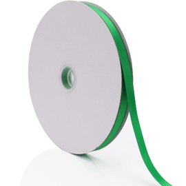 Baocuan Green Ribbon for Gift Wrapping 3/8 inch x 100 Yards Satin Craft Fabric Roll Perfect for Art Wedding Decor Valentine Mardi Gras Easter Bows