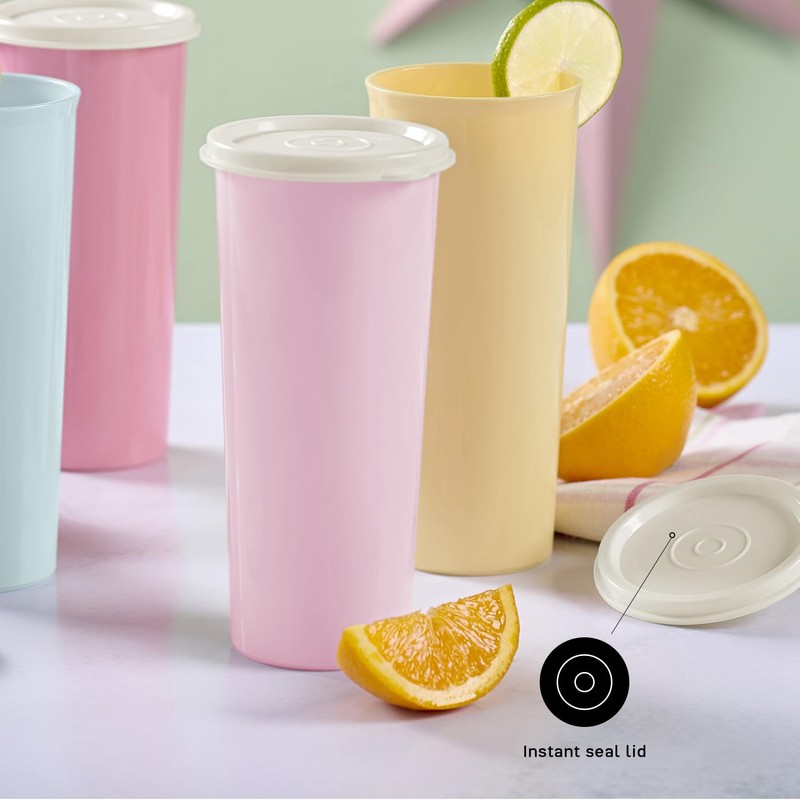 Tupperware Tumbler Set, 12 Count, Dishwasher Safe and BPA Free
