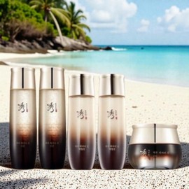 beautiful Sooryehan Jau Luxury Jin Basic Full Set Skin x2 + Emulsion x2 + Cream [35346988], 1 / 수려한 자우 럭셔리 진 기초풀세트 스킨X2+에멀전X2+크림[35346988], 1
