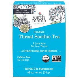 Throat Soothie Tea with Elderflower for Immune Support | Formulated with No Licorice | Safe for Kids & During Pregnancy, 16-Count (3-Pack)