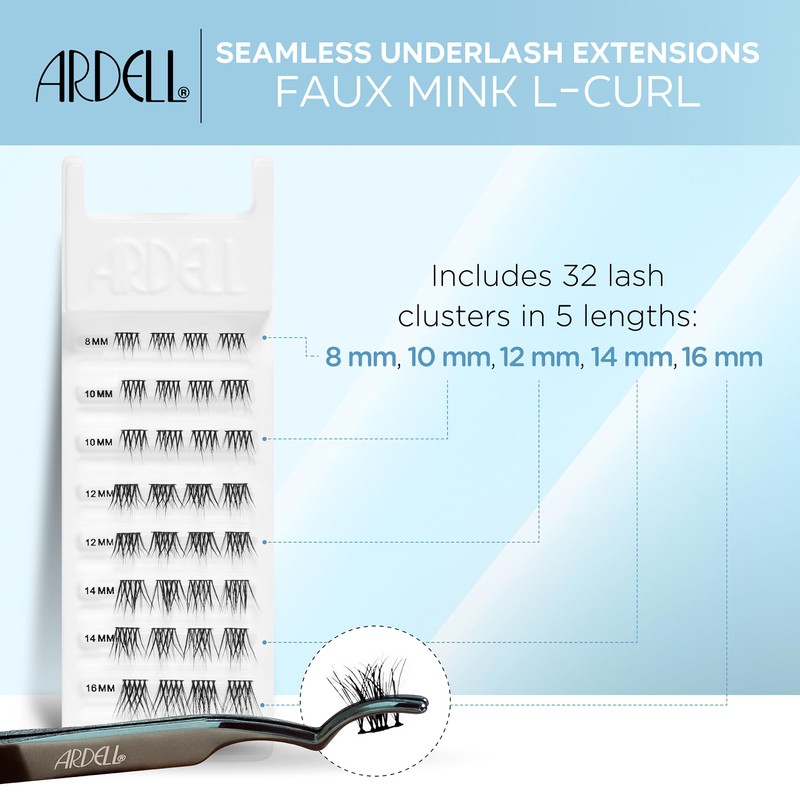 Ardell Seamless Underlash Extensions - Fauxmink L Curl, Up To