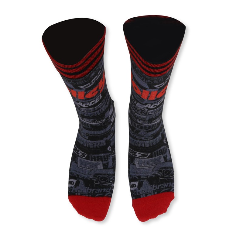 Holley 36-602 Crew Socks - Sticker Bomb