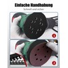 BESPOTCL 125 mm Sanding Disc with 8 Holes and Hook