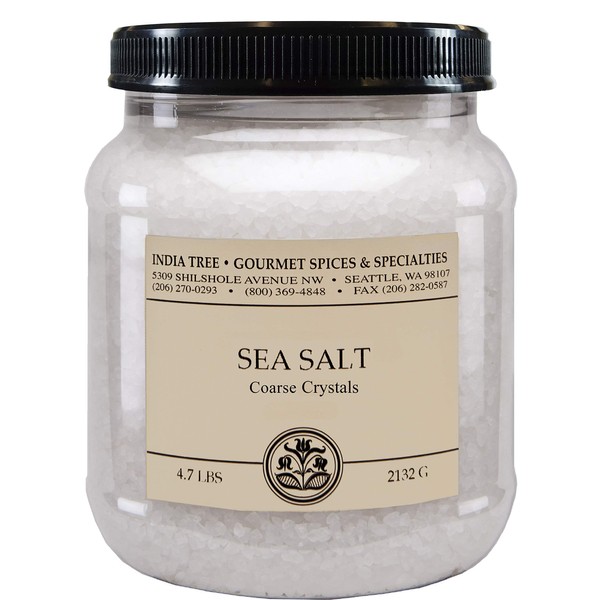 India Tree Brazilian Coarse Sea Salt, 4.7 lb 4.7 Pound (Pack of 2)