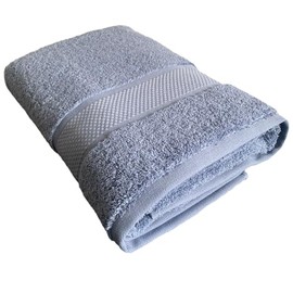 Sue Rossi Towels 100% Turkish Combed Organic Cotton, 600gsm Thick, Plush Soft & Highly Absorbent, Quick Dry Home Or Hotel Quality Bathroom Towel (Pacific Blue, Bath Towel)
