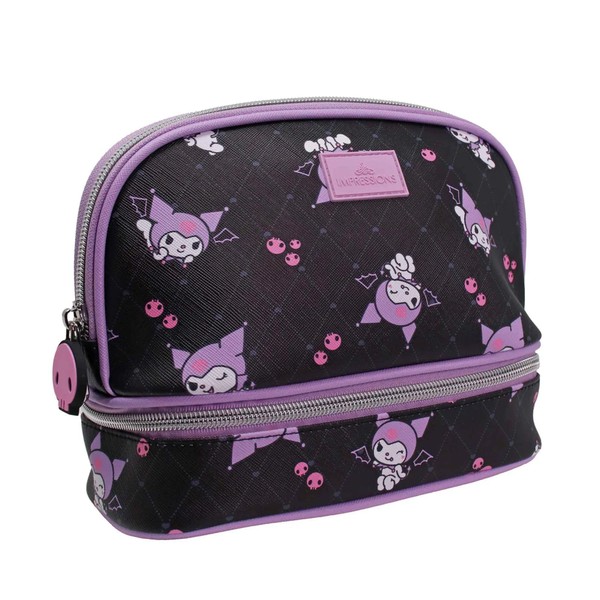 Impressions Vanity Kuromi Double Layer Makeup Organizer Bag with Stylish