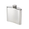 Wentworth Pewter - Plain Polished Pewter Kidney Flask, Hip Flask,
