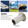 Marine Boat Deck Filler with Keyless Cap Stainless Steel Mirror
