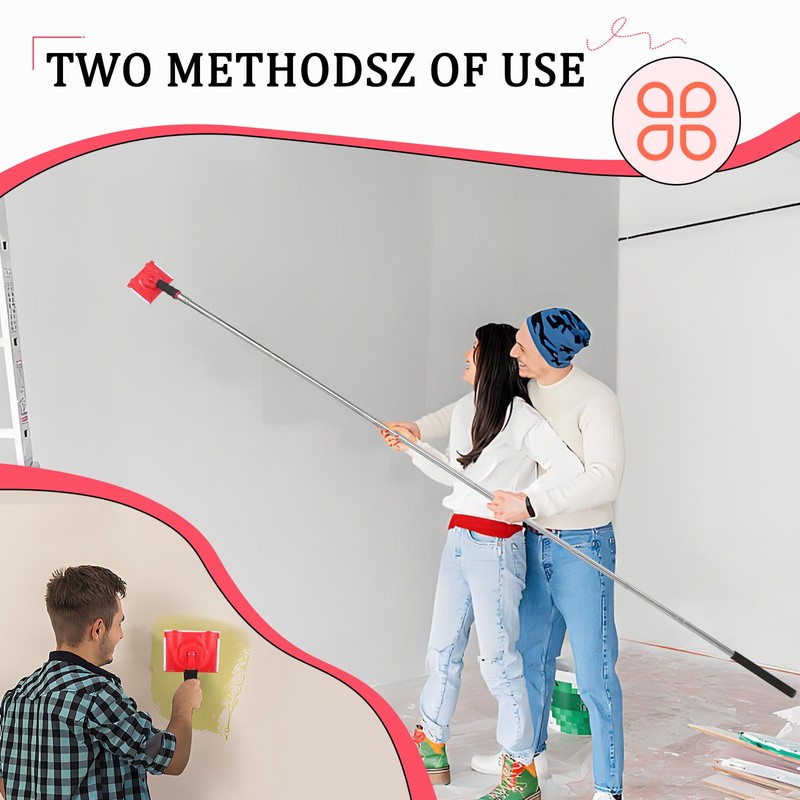 Paint Edger Tool for Walls, 6-Section Paint Edger Tool with