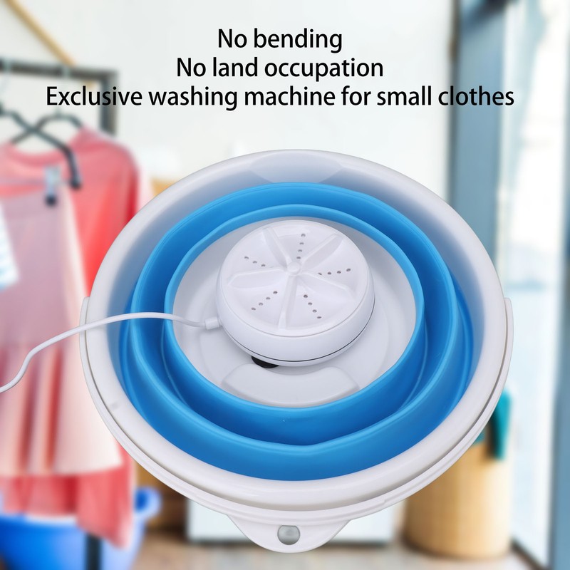 10L Portable Mini Washing Machine Folding Small Washing Machine for