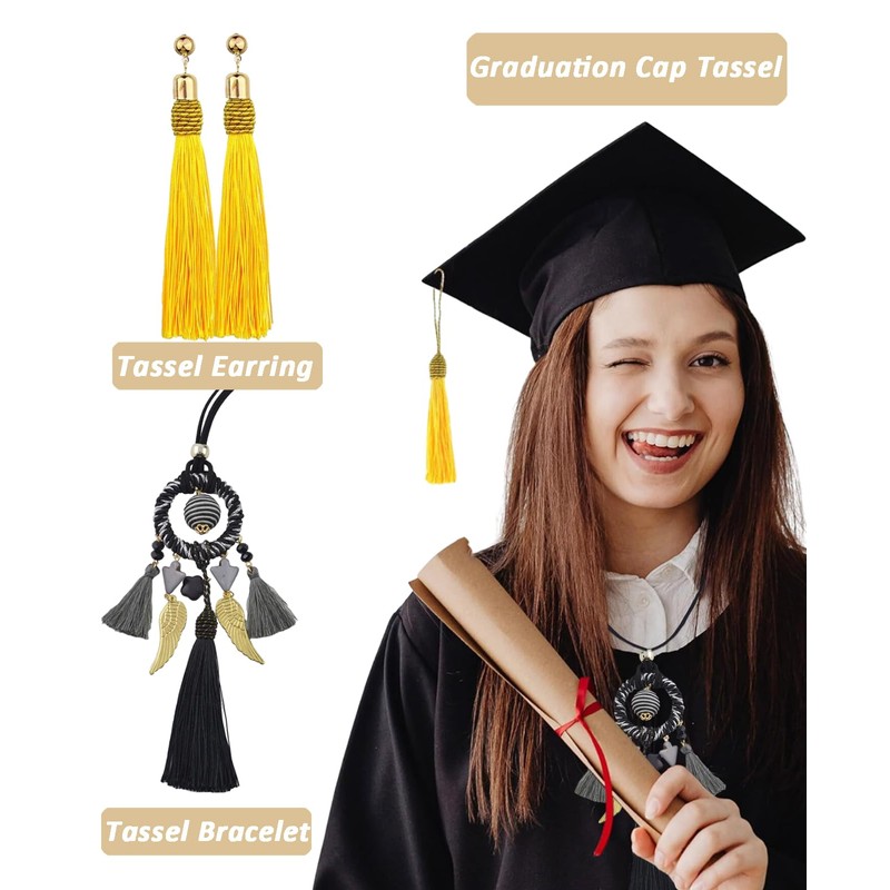50 Pieces Tassel Bookmark with Loop,Tassels for Crafts,Decorative Tassel for