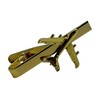 Generic GOLD AIRPLANE 747 Tie Bar Pilot Tie Clip Airlines