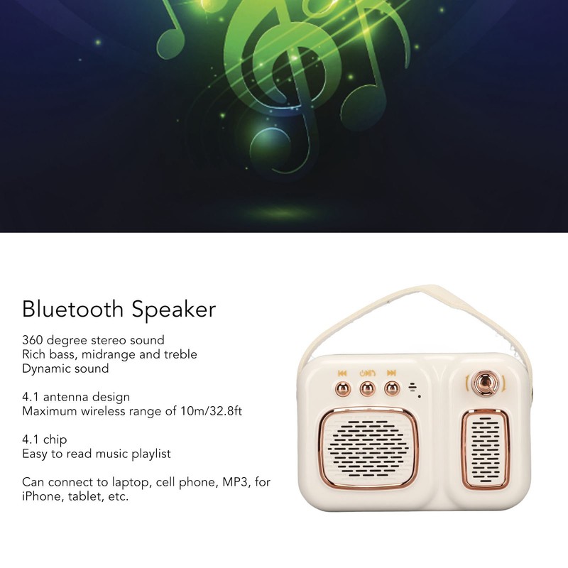 Bluetooth Speaker Multifunction Bluetooth 4.1 EDR HiFi Stereo Deep Bass