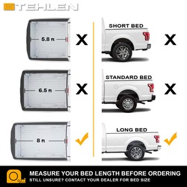 Stehlen 642167831822 Compatible with 2019-2021 Chevy Silverado GMC Sierra 1500/2022 LTD Limited 8 Feet (96") Long Bed Rubber Horizontal Line Truck Bed Mat v2 - Black