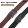 LEACOOLKEY Men's leather belt with slide automatic, Adjustable Ratchet Belt