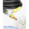 SNOKAY Pressure Washer Couplers - M22 14mm Quick Connect Plug-in