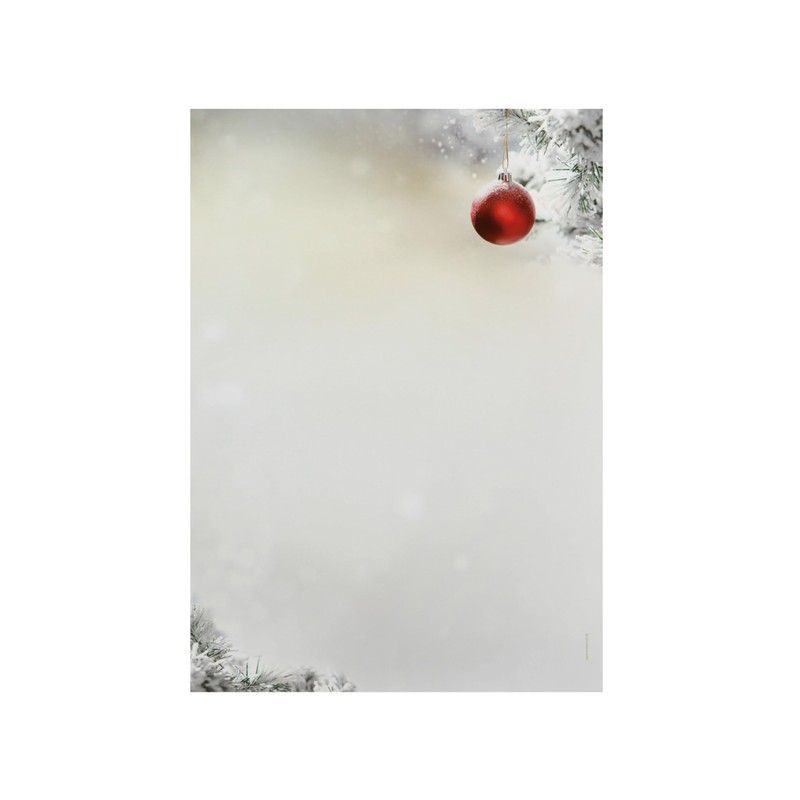 Weihnachtsbriefpapier | Stille Nacht | 100 Blatt weihnachtliches Motivpapier DIN