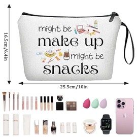 Cosmetic Bag, Makeup Bag for Women, Waterproof & Portable Travel Toiletry Pouch, Small Cosmetic Organizer, Ideal Birthday Present for Her, Lightweight & Stylish Zippered Makeup Ba