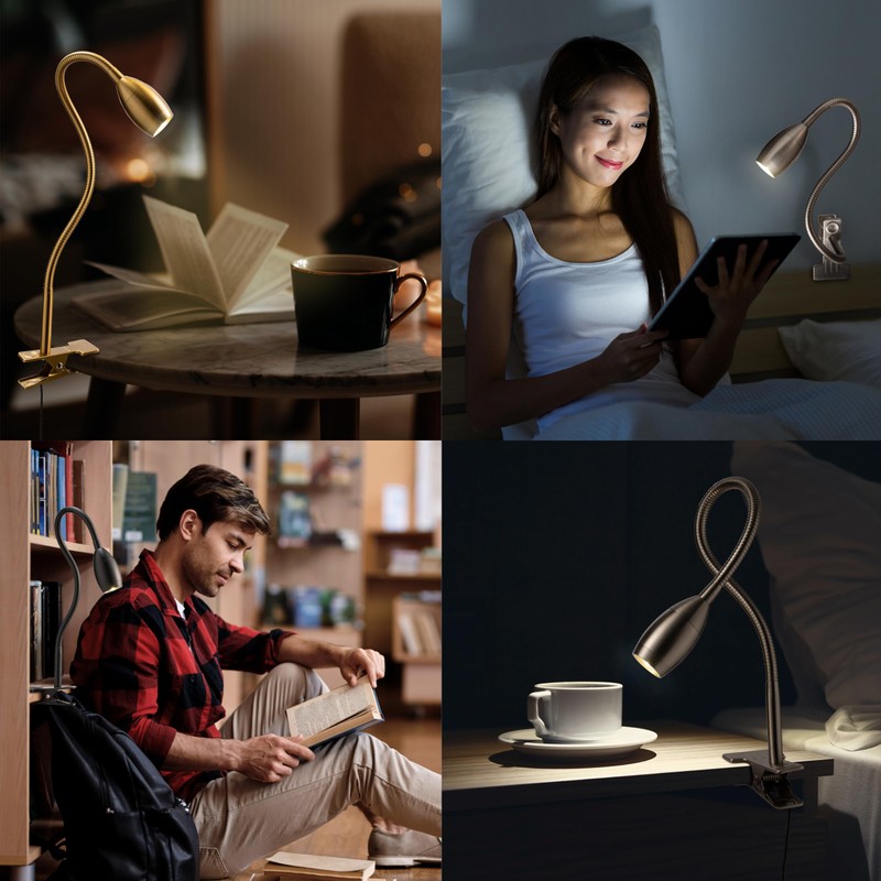 O'Bright Lumos - Versatile Clip-on Lamp: Zoomable Spotlight, Dimmable LED,