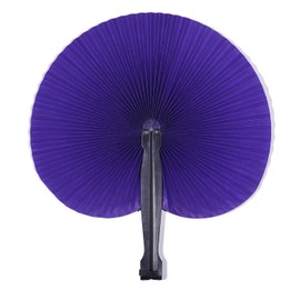 Icelus 24 Pcs Colorful Round Shaped Handheld Folding Accordion Paper Fans for Wedding Birthday Party Favors Kids Gifts