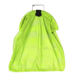 Palantic Spearfishing 5mm SS Wire Handle Neon Yellow Fish Bag Net Mesh, Large 26"
