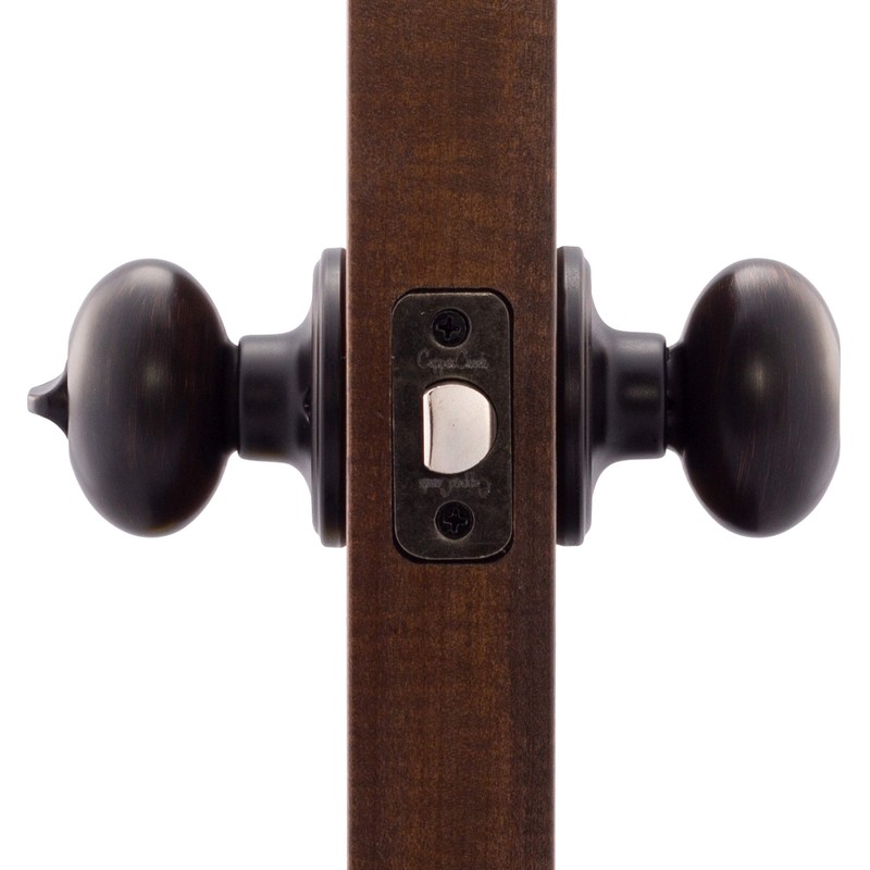 Copper Creek EK2030TB Egg Door Knob, Privacy Function, 1 Pack,