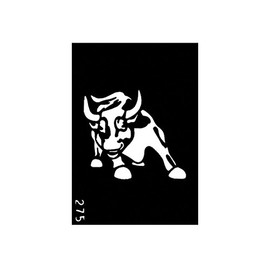 Pochoir pour le Corps format 3'' X 4'' #275 Taureau