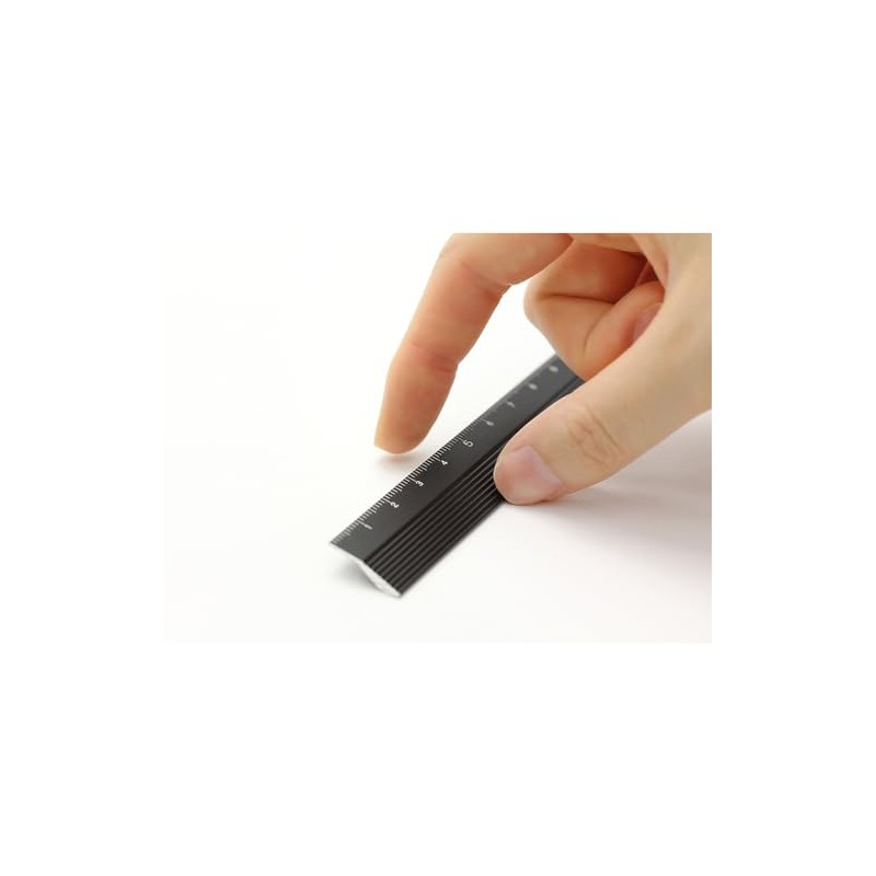 Midori (42256006) - Regla de aluminio (15 cm), color negro