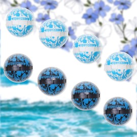 Eco-Fused Deodorizer Balls for Sneakers, Lockers, Gym Bags - 8 Pack - Neutralizes Sweat Odor - Perfect for Home, Office, and Car - Easy Twist Lock/Open Mechanism (Ocean Fresh & Fresh Linen - 8 Pack)