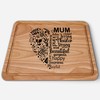 Mum Heart Chopping Board Mothers Day Gift from Son Daughter